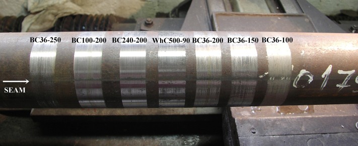 Fig. General view of a ground seam steel tube.