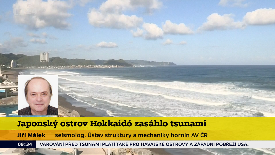 Zemětřesení u Kamčatky a vlny tsunami