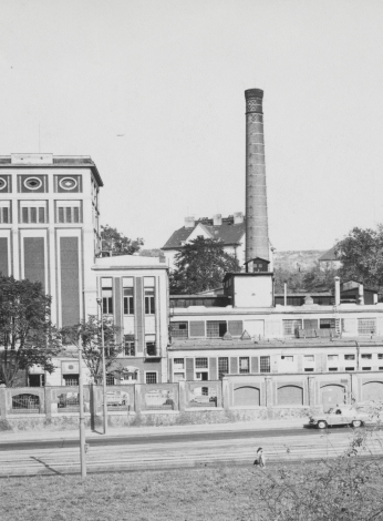Pohled na areál Hornického ústavu v roce 1966